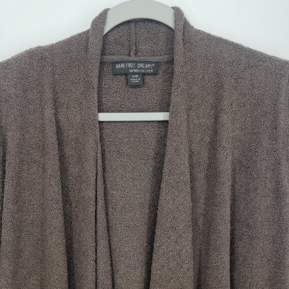 Barefoot Dreams Bamboo Chic Lite Calypso Open Front Wrap Cardigan Sweater S / M - Picture 6 of 7